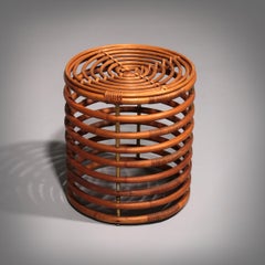 Italian Stool in Bamboo and Rattan by Franco Albini, 1960s