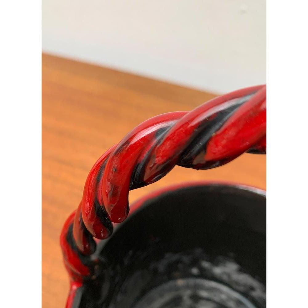 Vaso in ceramica fragola italiana di Fratelli Fantullacci per Bitossi, anni '60 in vendita 3