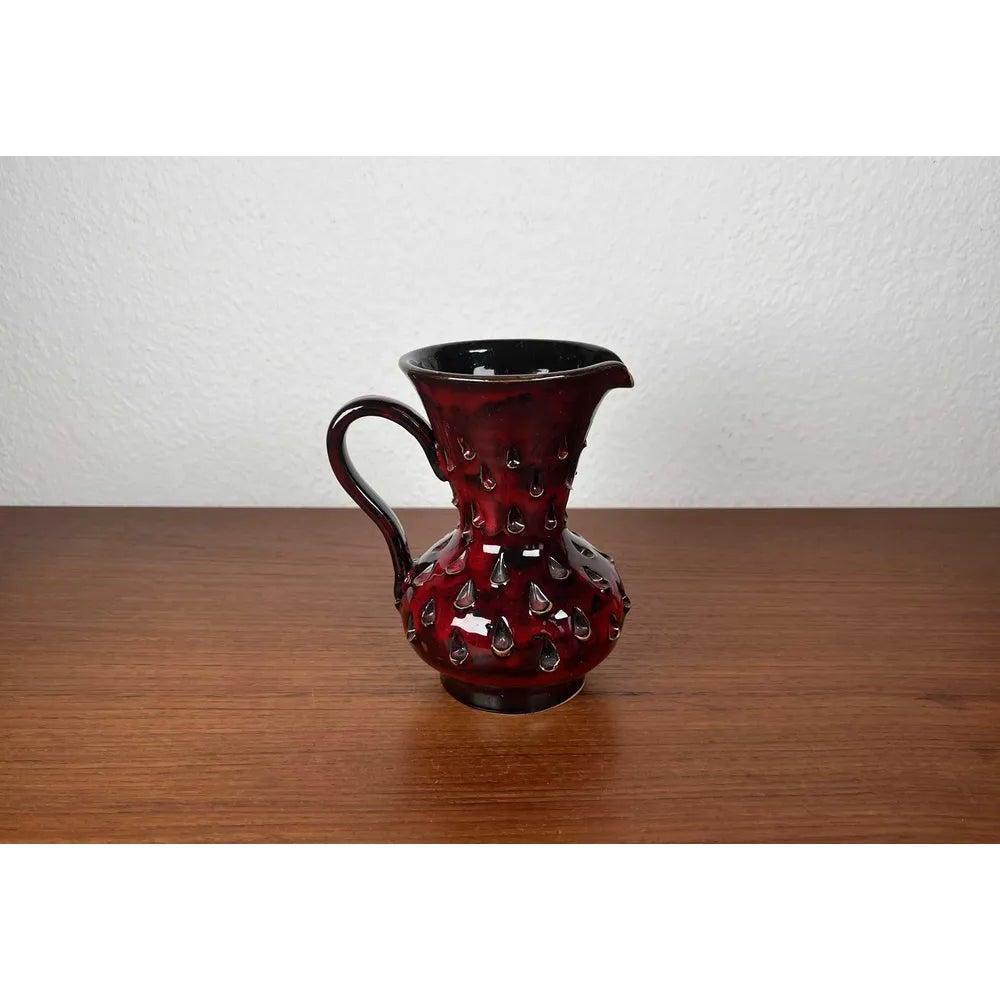 Italienische Erdbeervase aus Studio-Keramik von Fratelli Fantullacci, 1960er Jahre im Angebot 3