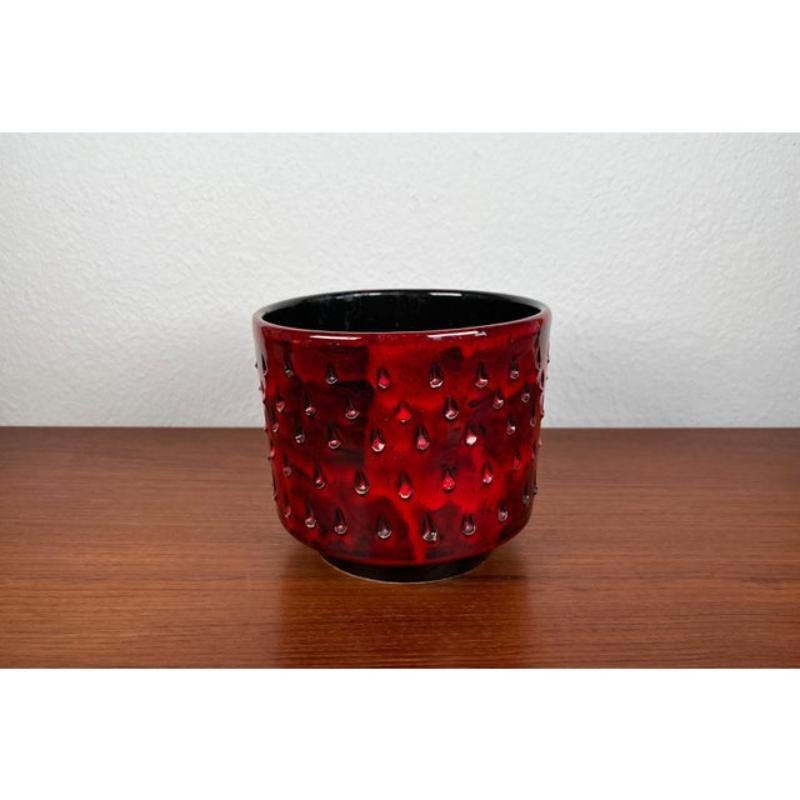 20th Century Italian Strawberry Studio Pottery Planter by Fratelli Fantullacci, 1960s