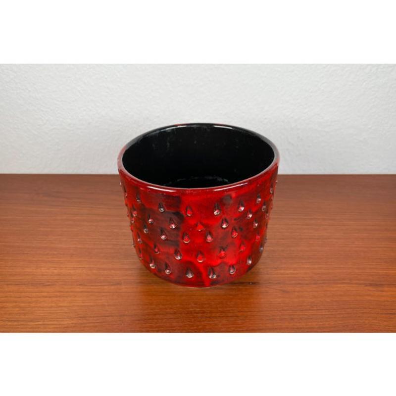 Ceramic Italian Strawberry Studio Pottery Planter by Fratelli Fantullacci, 1960s