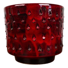 Italian Strawberry Studio Pottery Planter by Fratelli Fantullacci, 1960s