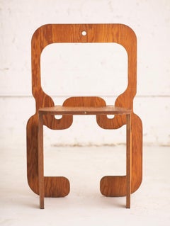 Italian Studio Made Experimental Plywood Folding Chair
