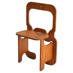 Italian Studio Made Experimental Plywood Folding Chair