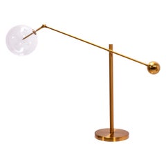 Italian Style Brass Globe Table Lamp