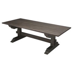 Italian Style Custom Made-to-Order Reclaimed Oak Dining Table in Your Dimensions