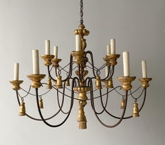 Italian-Style Giltwood Chandelier by Paul Ferrante
