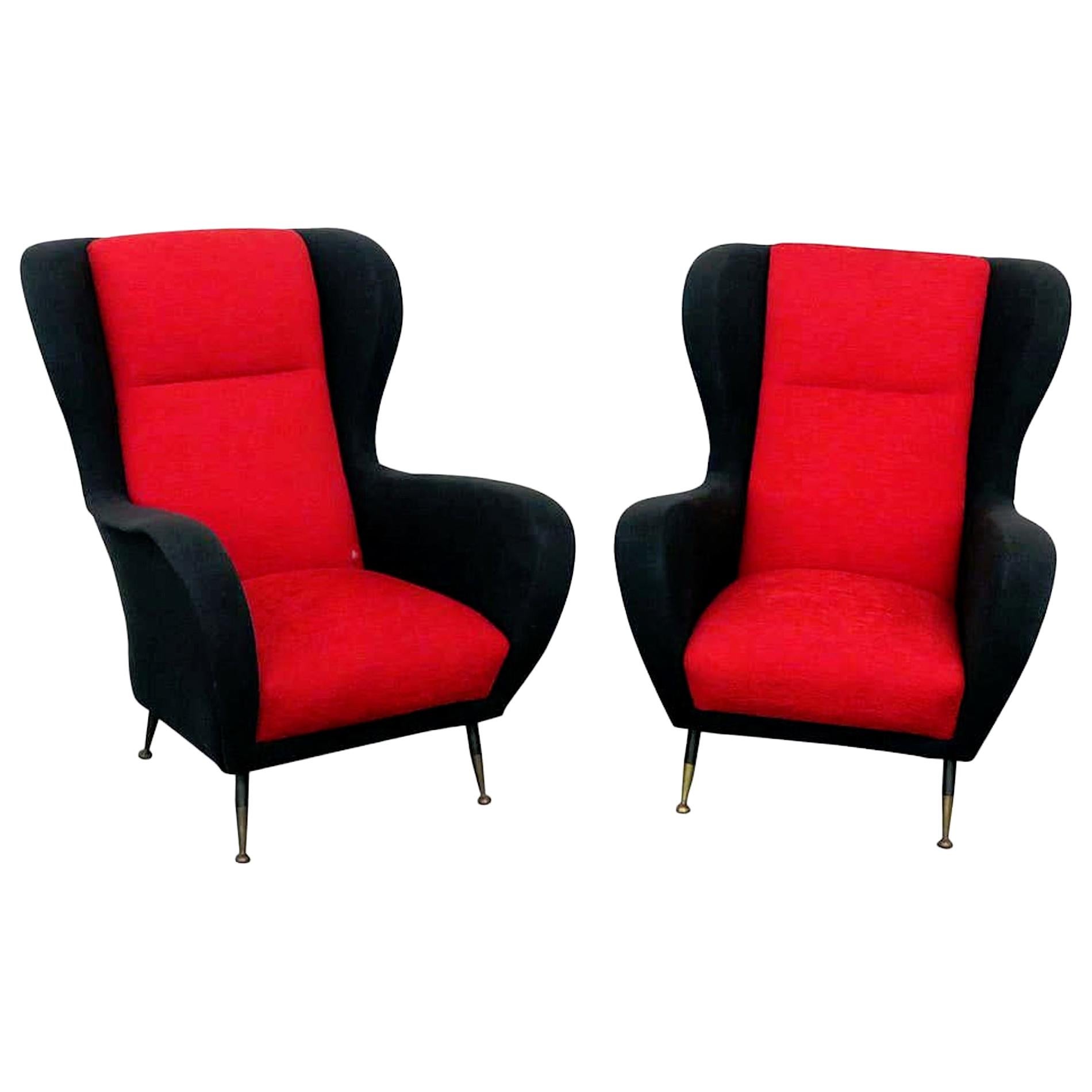 Italian Style Lounge Chairs For Sale