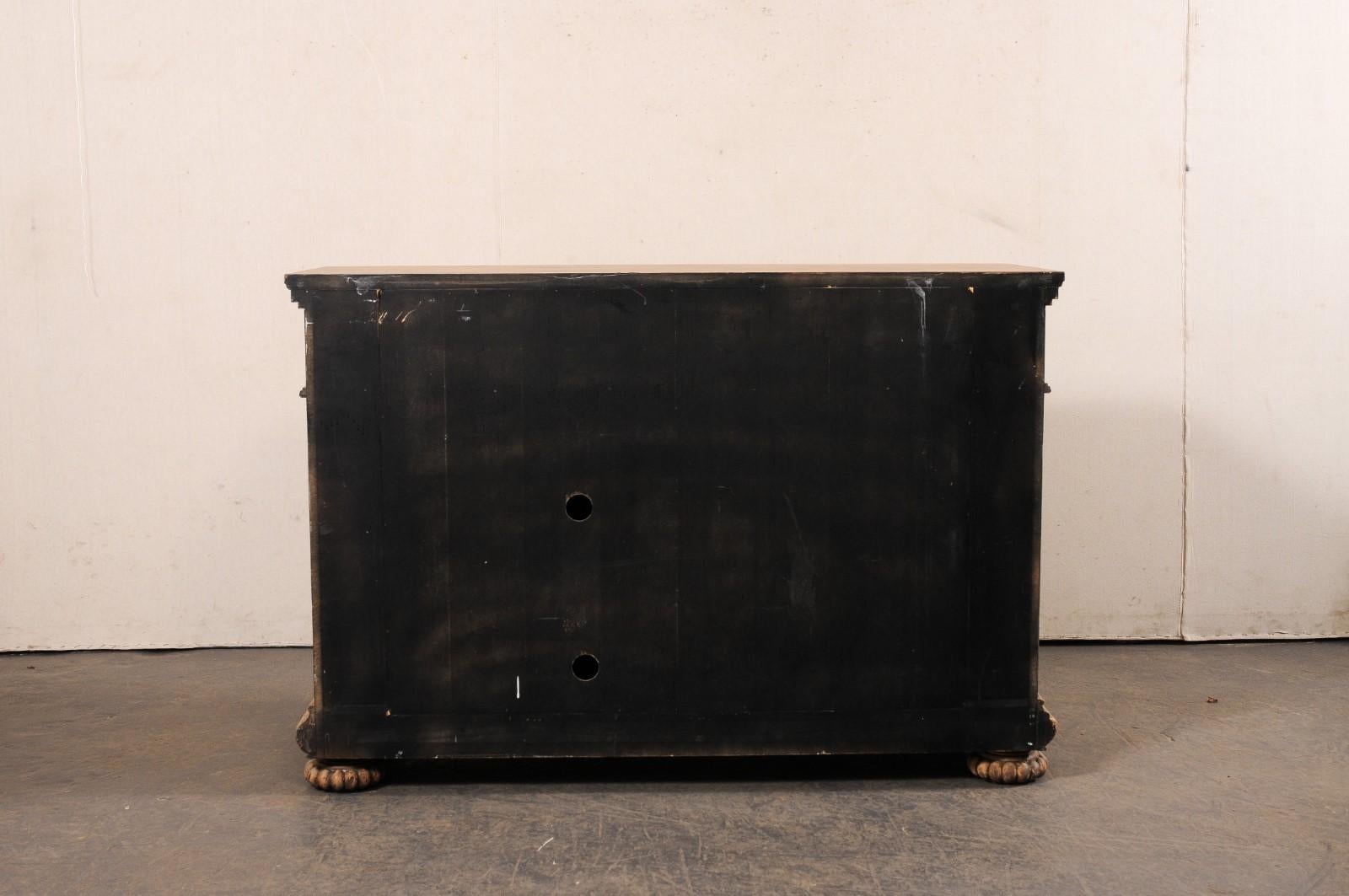 Italienischen Stil, schön geschnitzt-Holz-Buffet Schrank w / große Garnituren, 5 ft Breite 2