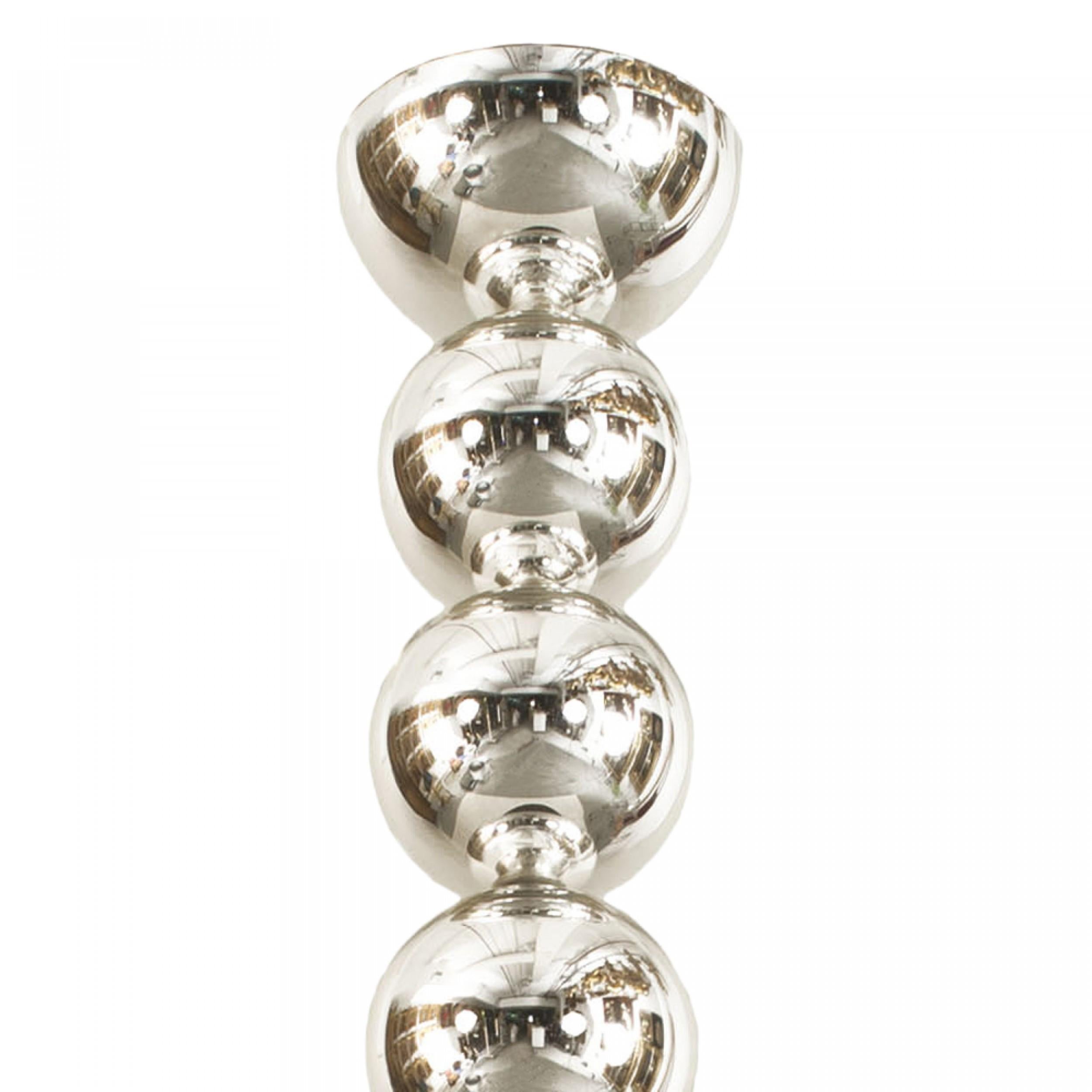 Post-Modern Italian Style Post-War Glass Ball Chandelier For Sale
