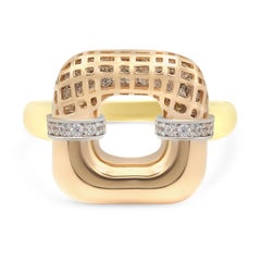 Pendientes Estilo Italiano Tres Colores de Oro 14 Kilates Hecho en Italia