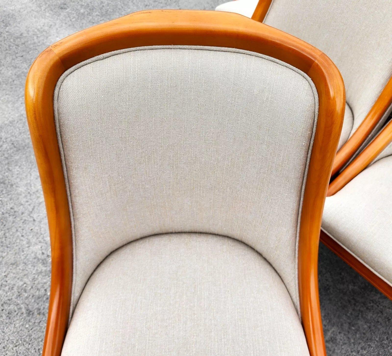 Fine XX secolo Set di 10 sedie da pranzo Yacht in stile italiano in vendita