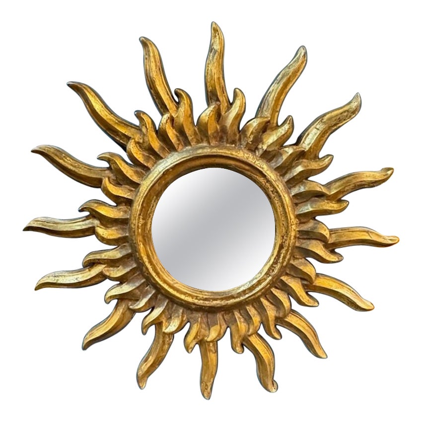 Italian Sunburst Mirror For Sale