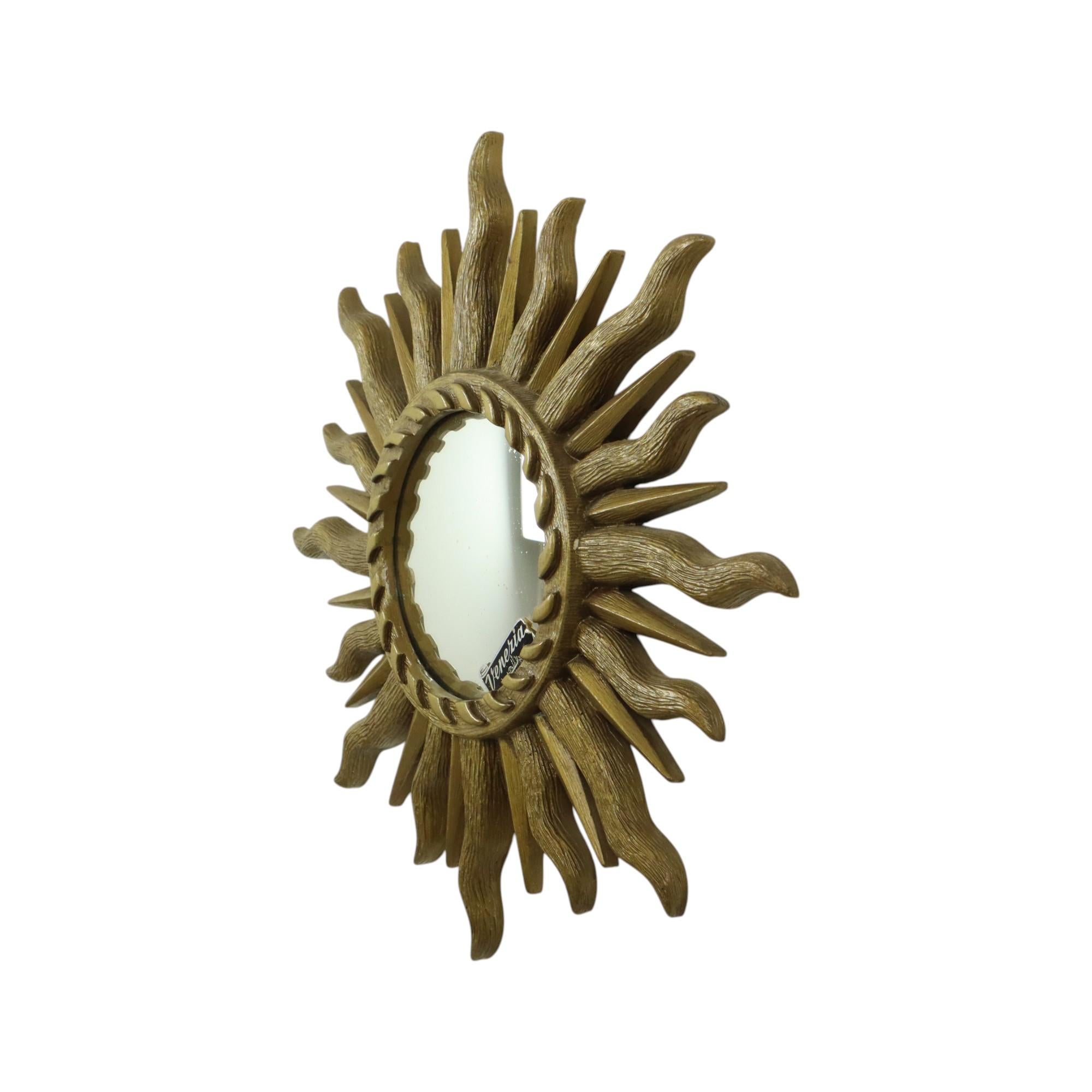 Italienischer Sonnenspiegel Venezia-Sonnenspiegel mit Sonnenschliff, Gold 42cm im Angebot 4