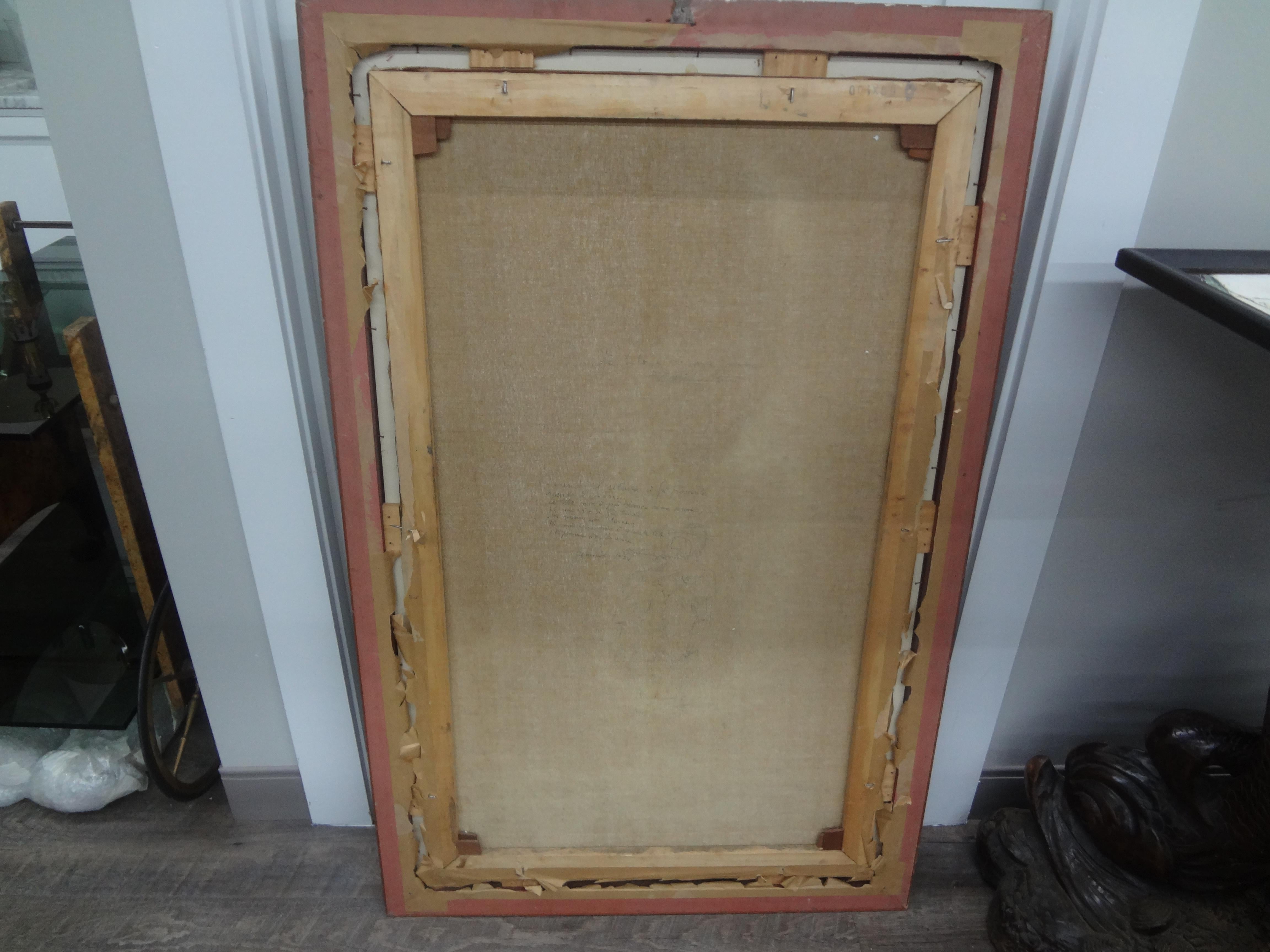 Pintura al óleo surrealista italiana sobre lienzo según Modigliani Lienzo en venta