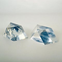 Fermacarte italiano surrealista con occhi in acrilico