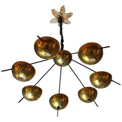 Italian Suspension Chandelier in Brass by Cellule Creative Studio for Misia Arte