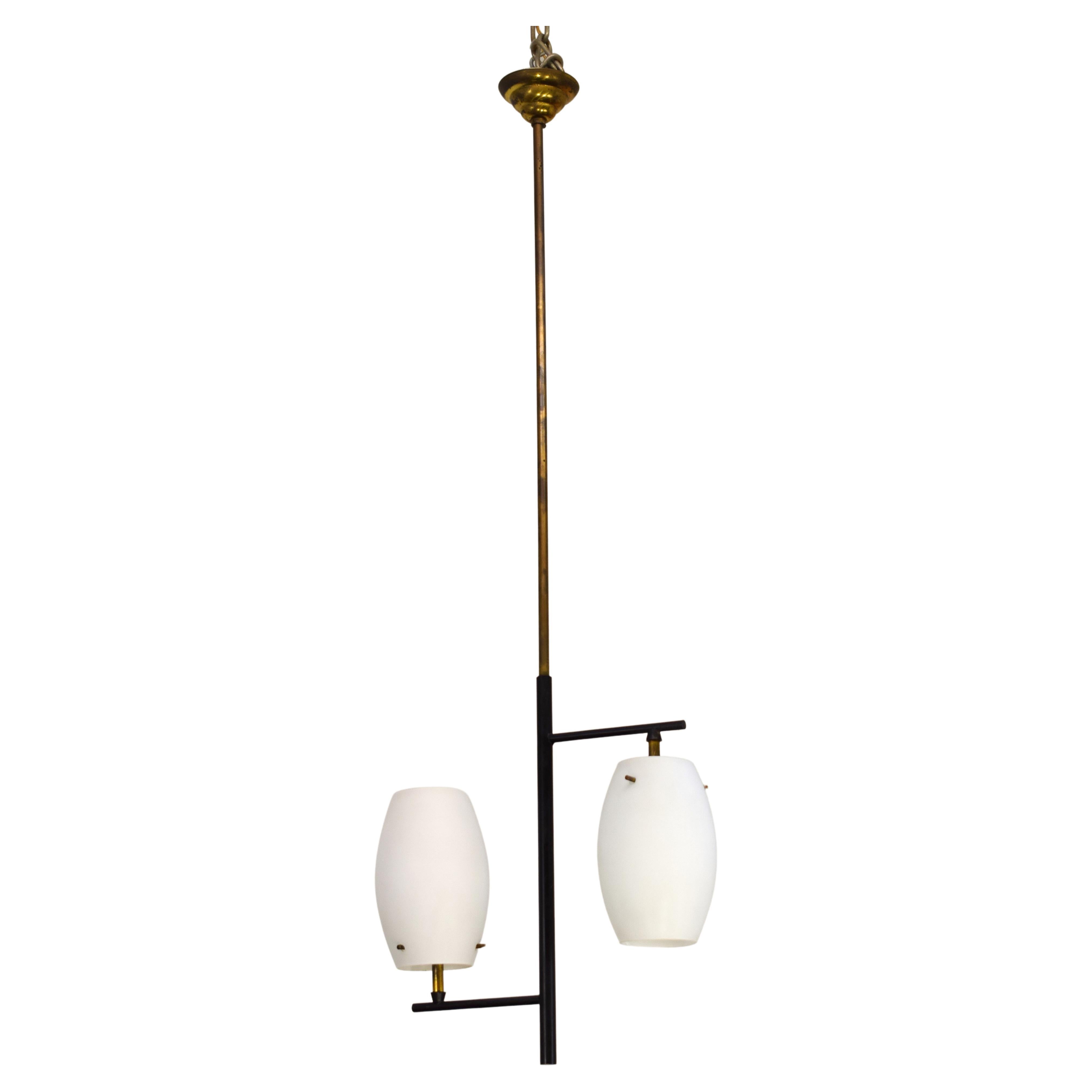 Italian suspension lamp by Stilnovo, 1950s For Sale