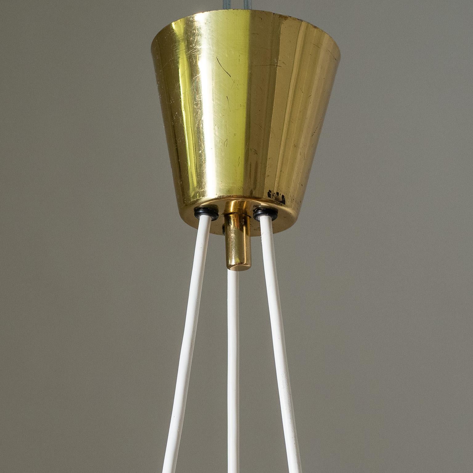 Brass Italian Suspension Light, 1950s For Sale