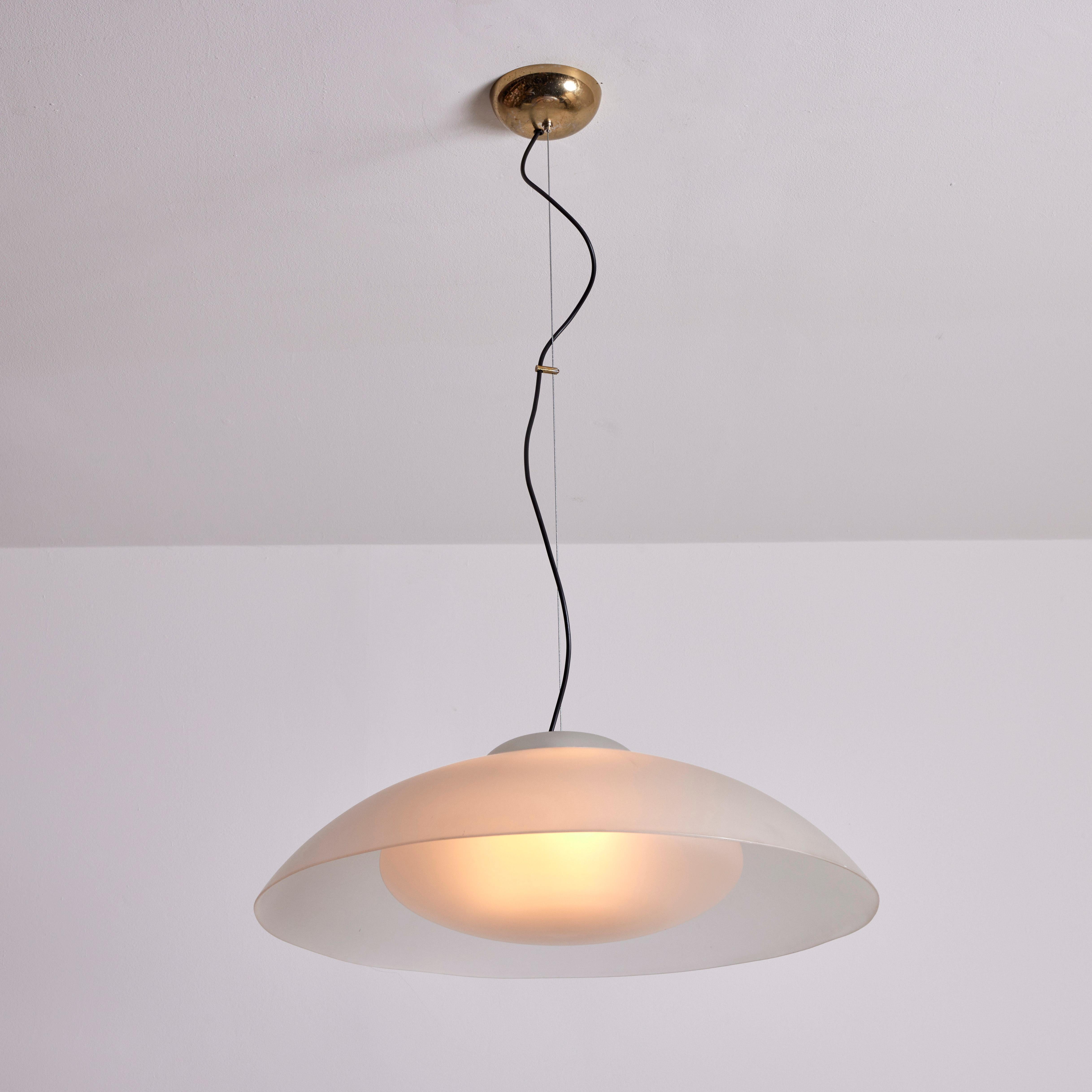 Late 20th Century Italian Suspension Light Attributed to Fontana Arte