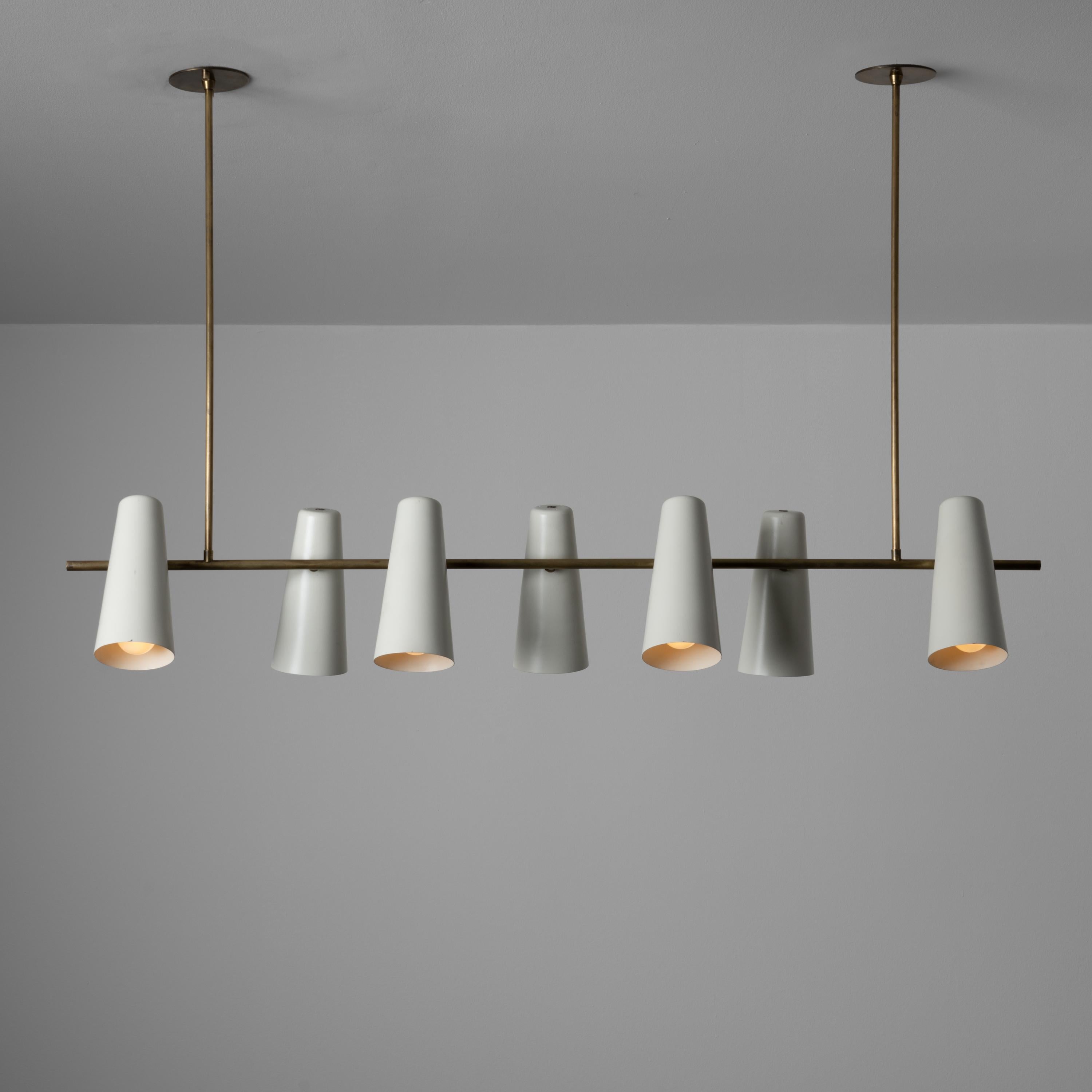 Enameled Italian Suspension Light