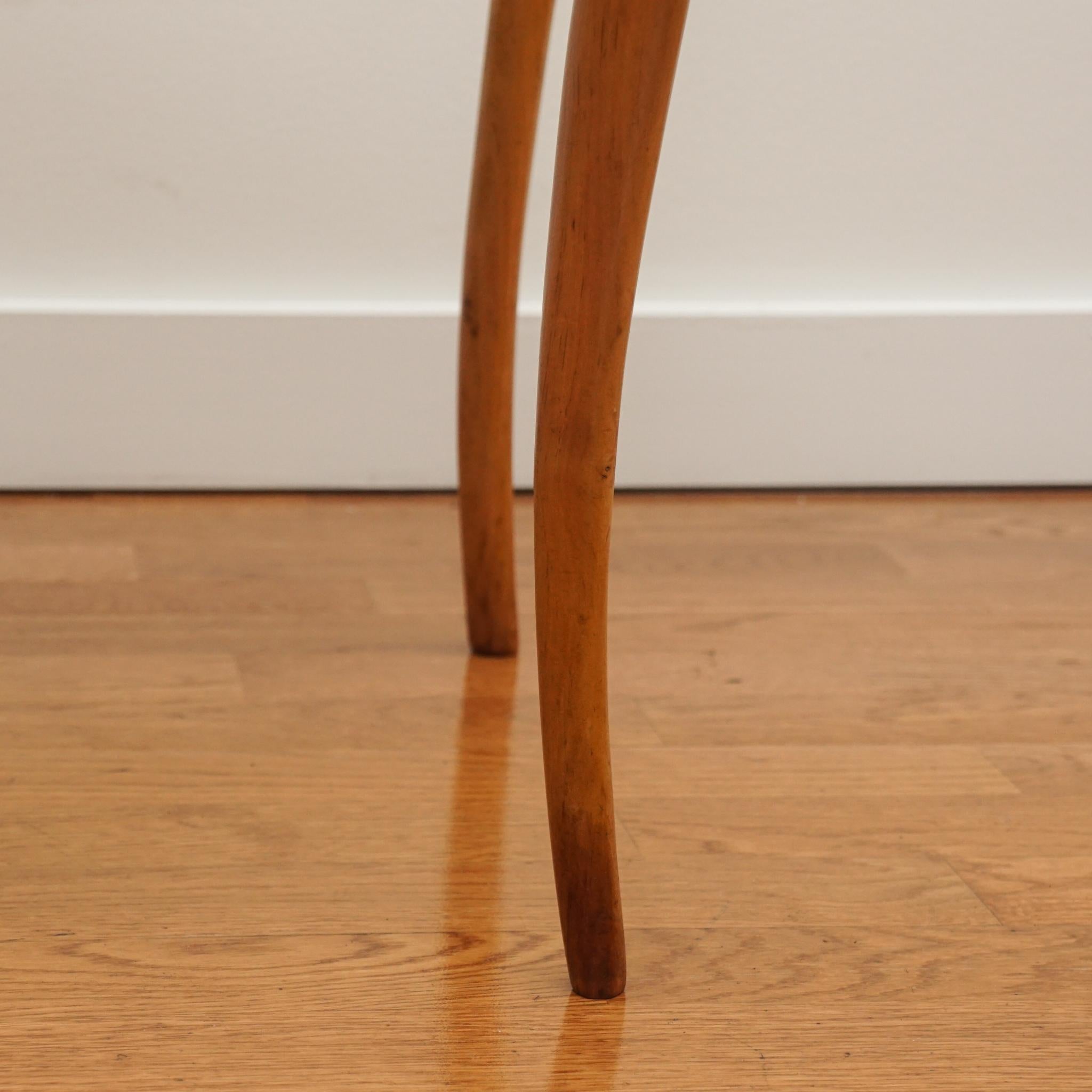 Mid-Century Modern Italian Swan Form Side Table For Sale