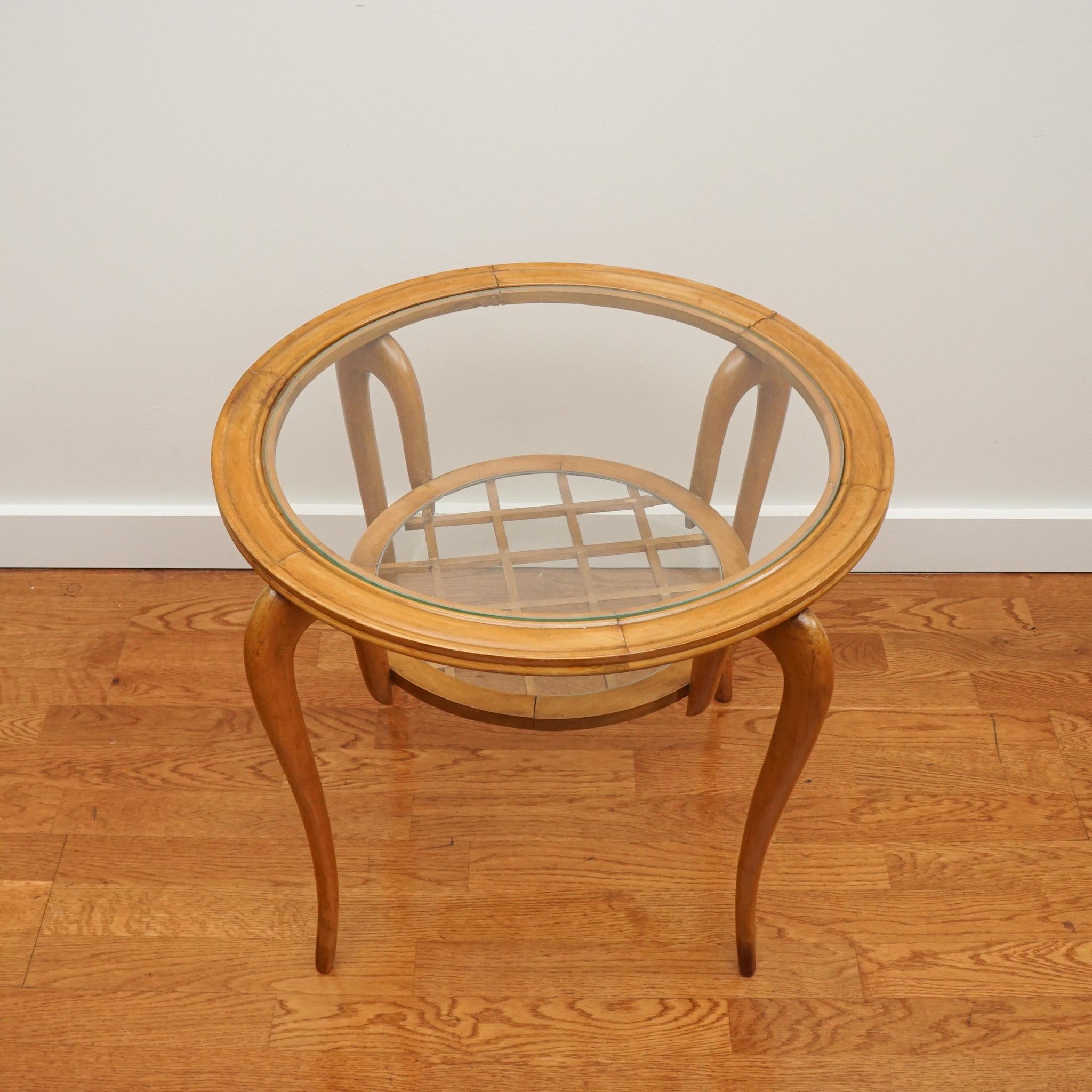Italian Swan Form Side Table In Good Condition For Sale In Hudson, NY