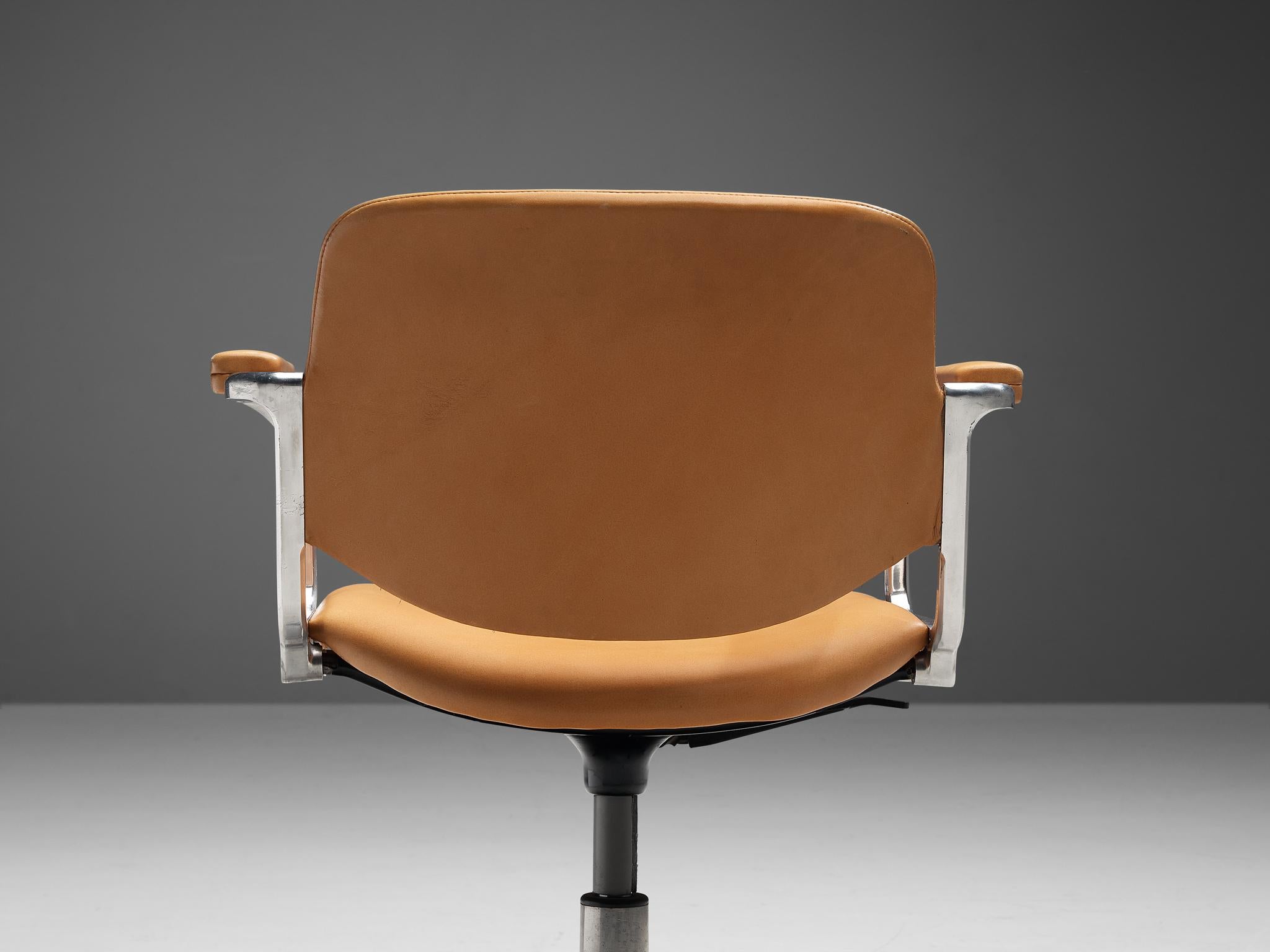 camel leather desk chair