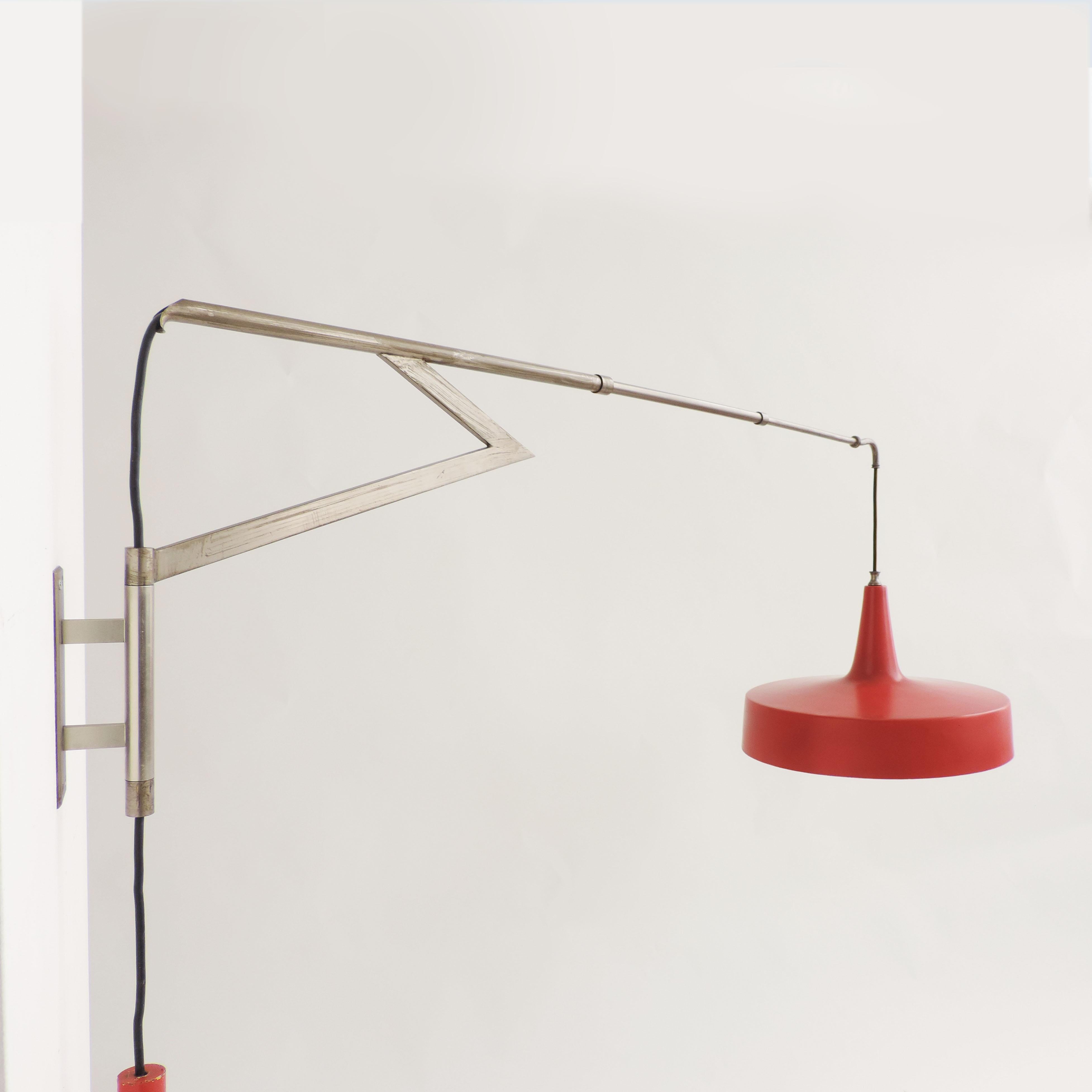 Italian Swivel Wall Lamp, 1950s In Good Condition For Sale In Milan, IT