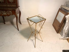 Italian Table, 1950, Materials, Golden Iron and Mirror