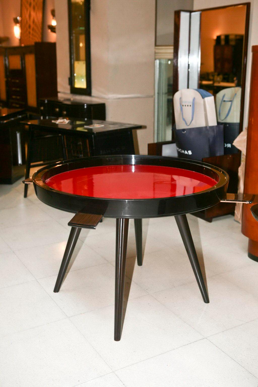 Table

Year: 1950
Country: Italian
Wood 
It is an elegant and sophisticated dining table.
You want to live in the golden years, this is the dining table that your project needs.
We have specialized in the sale of Art Deco and Art Nouveau styles