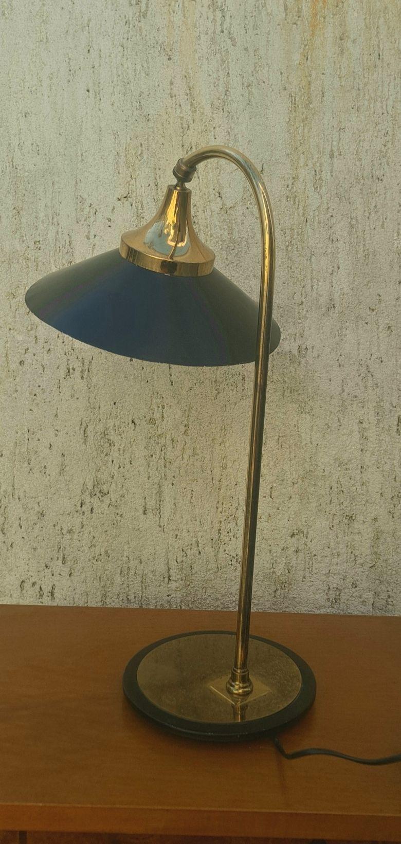 Italian Table Brass Lamp For Sale 2