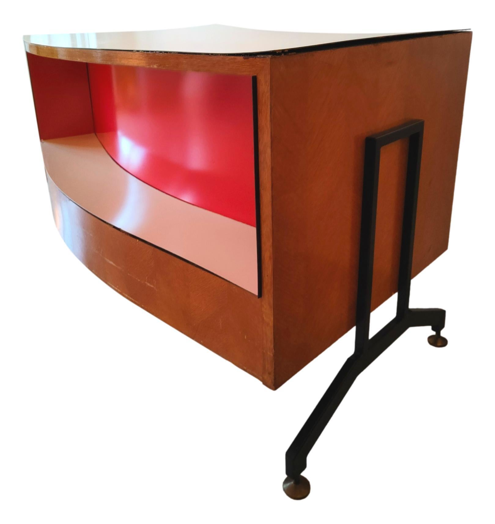 Italian Table Desk Design I.S.A. Bergamo Style For Sale 2