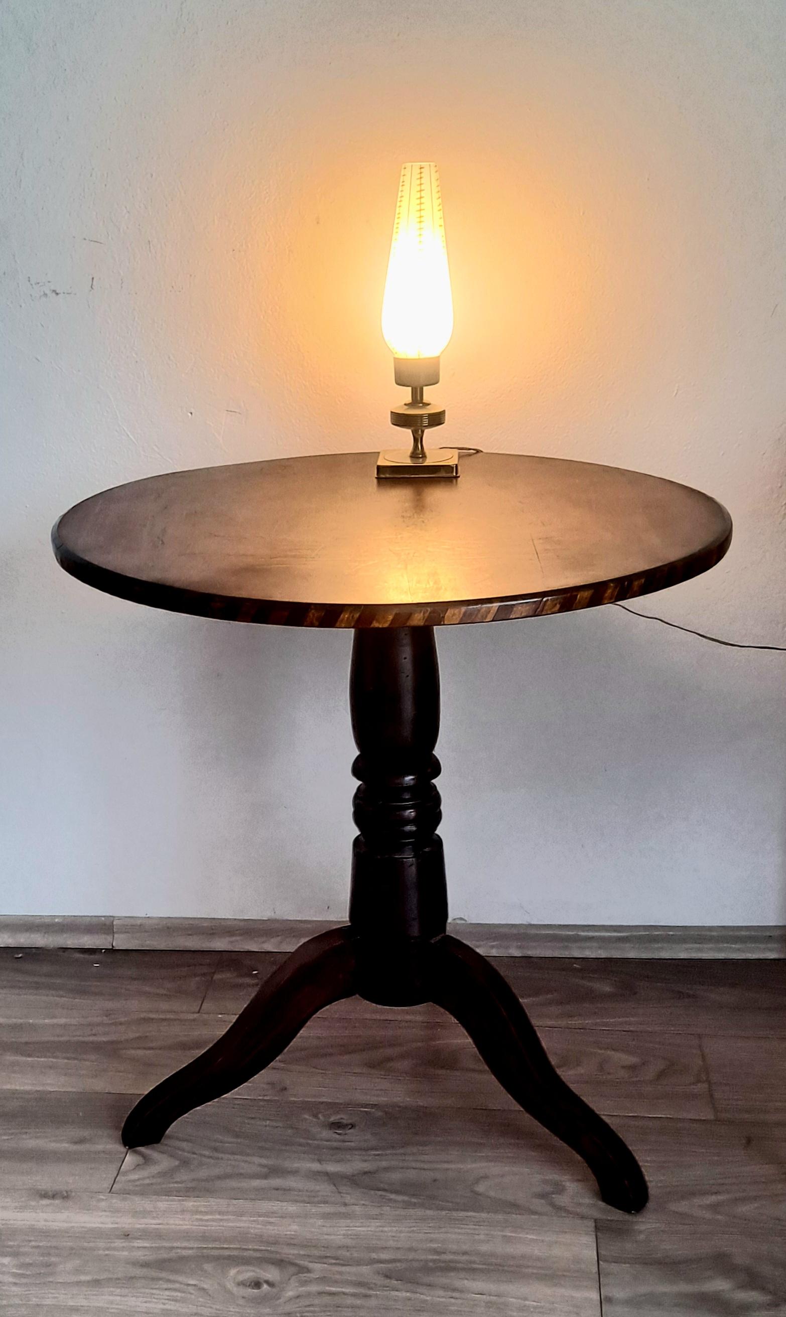 Italian Table Glass Lamp 1