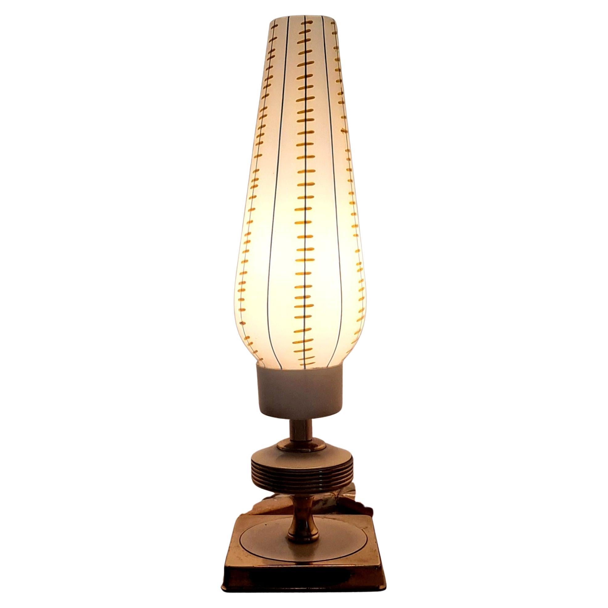 Italian Table Glass Lamp