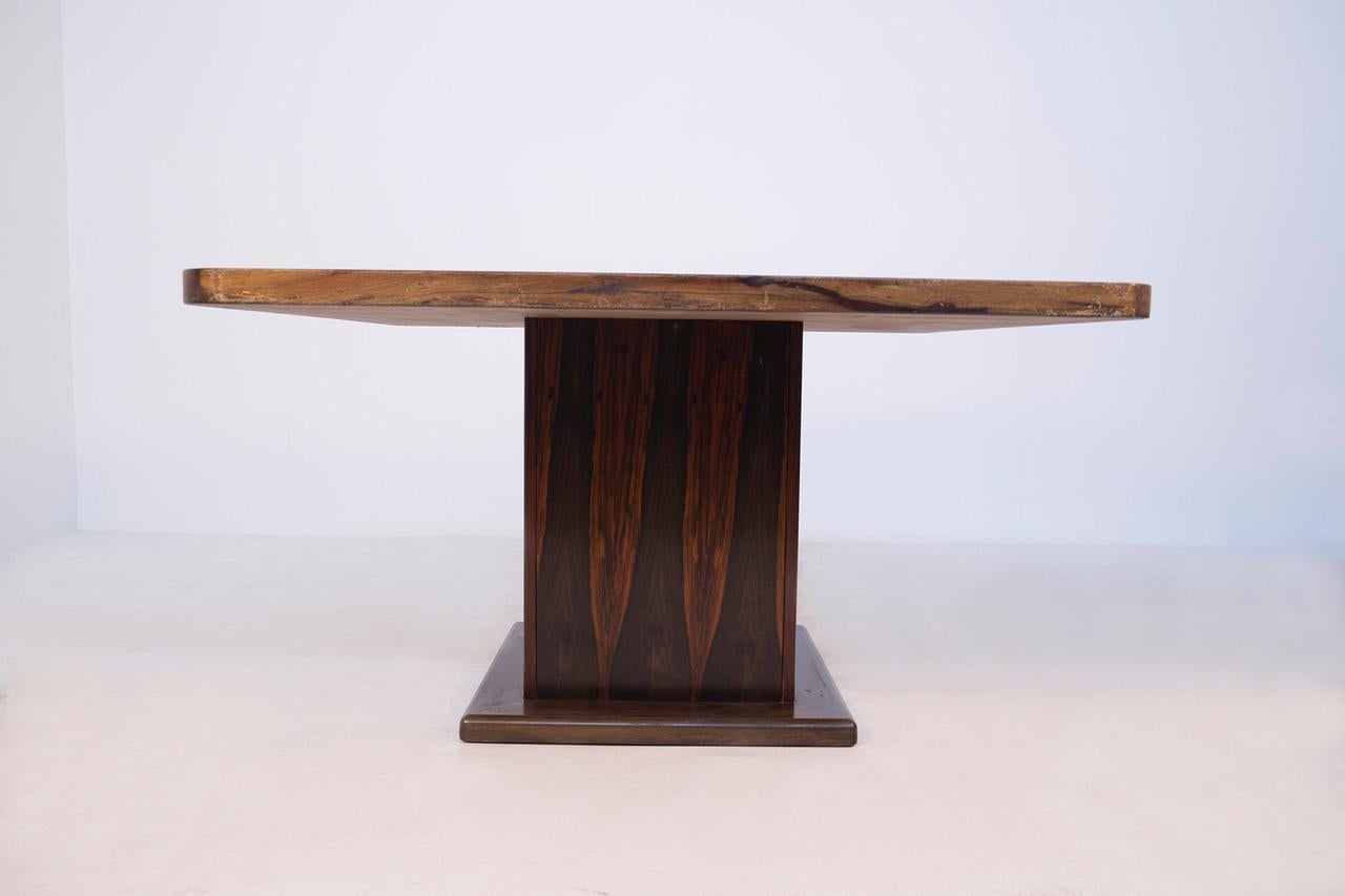 Mid-Century Modern Italian Table in Precious Woods Attributed to Franco Albini For Sale