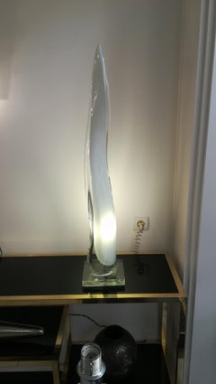 Italian Table Lamp and Sculpture in Blown Murano Glass, circa 1960
