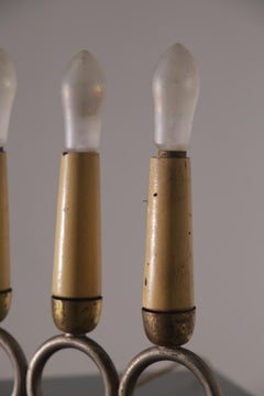 Italian table lamp attributed to Gio Ponti Art Deco in brass