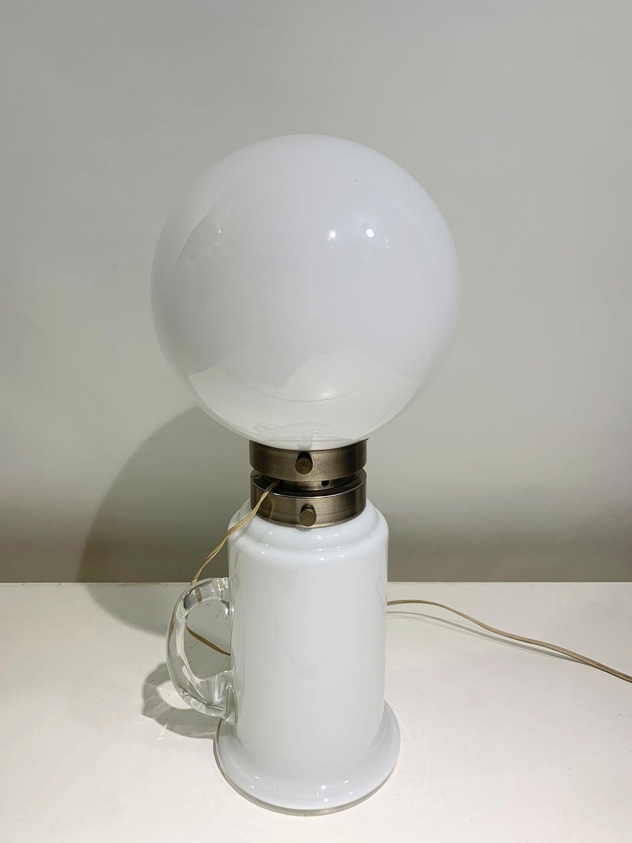 Post-Modern Italian Table Lamp by Aldo Nason for Mazzega, 1970s For Sale