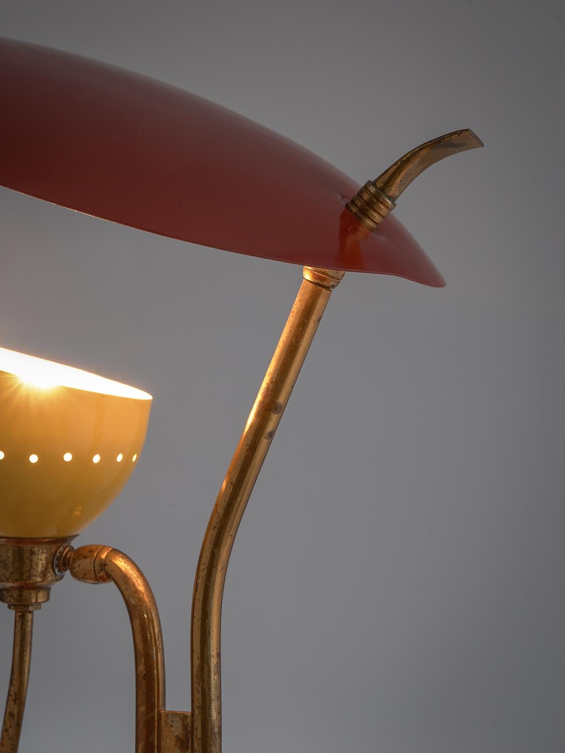Metal Italian Table Lamp by Lumen, 1950s