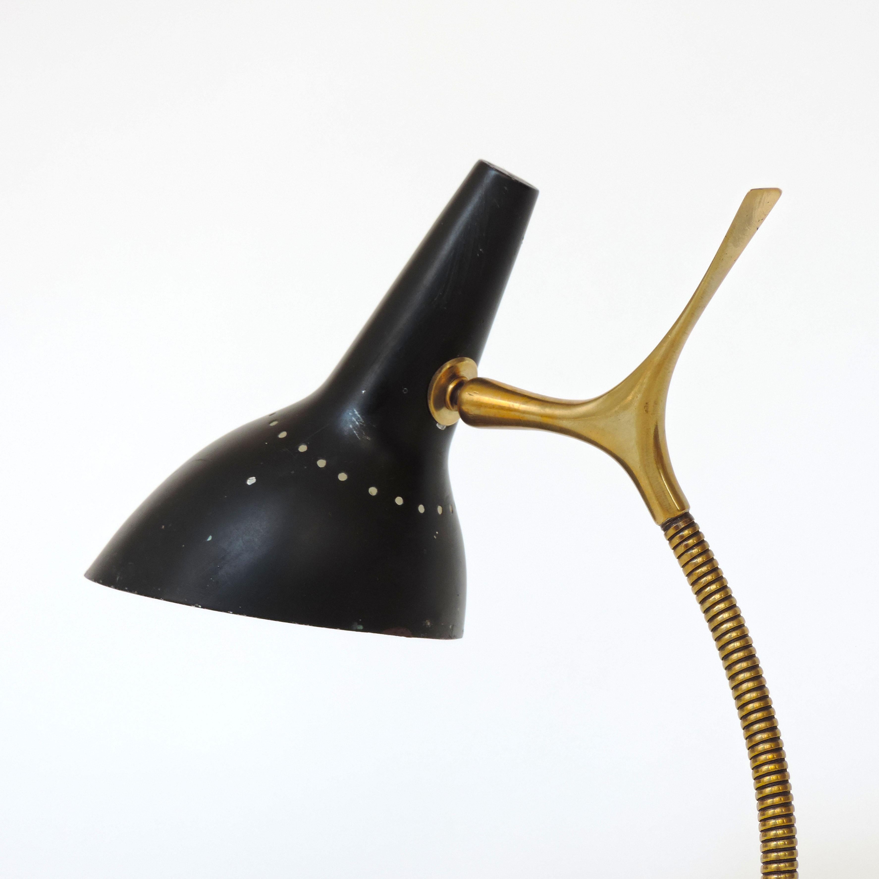 Mid-Century Modern Italian Table Lamp by Lumen, Italy, 1950s For Sale
