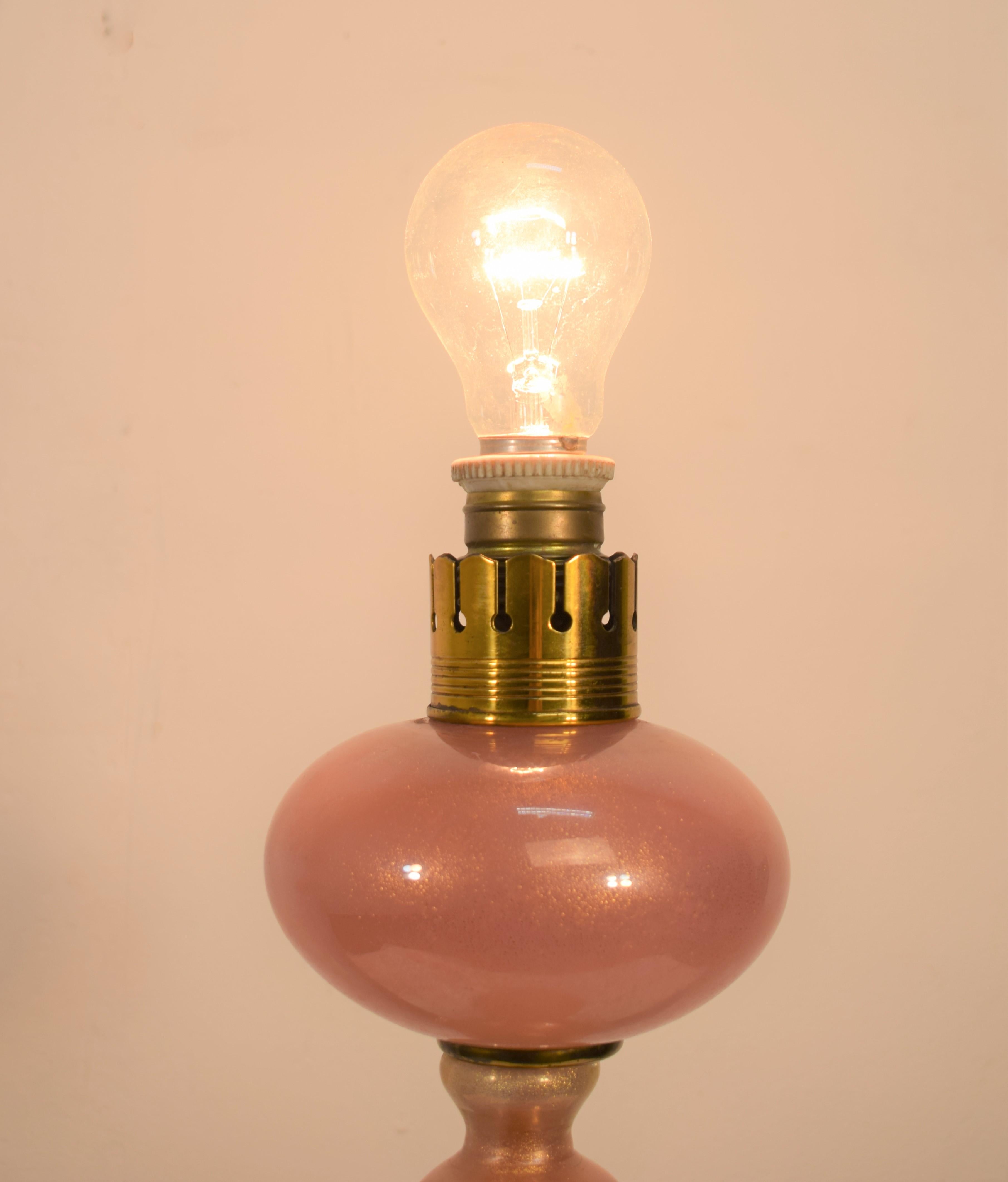 Mid-Century Modern Italian table lamp by Seguso, 1940s For Sale