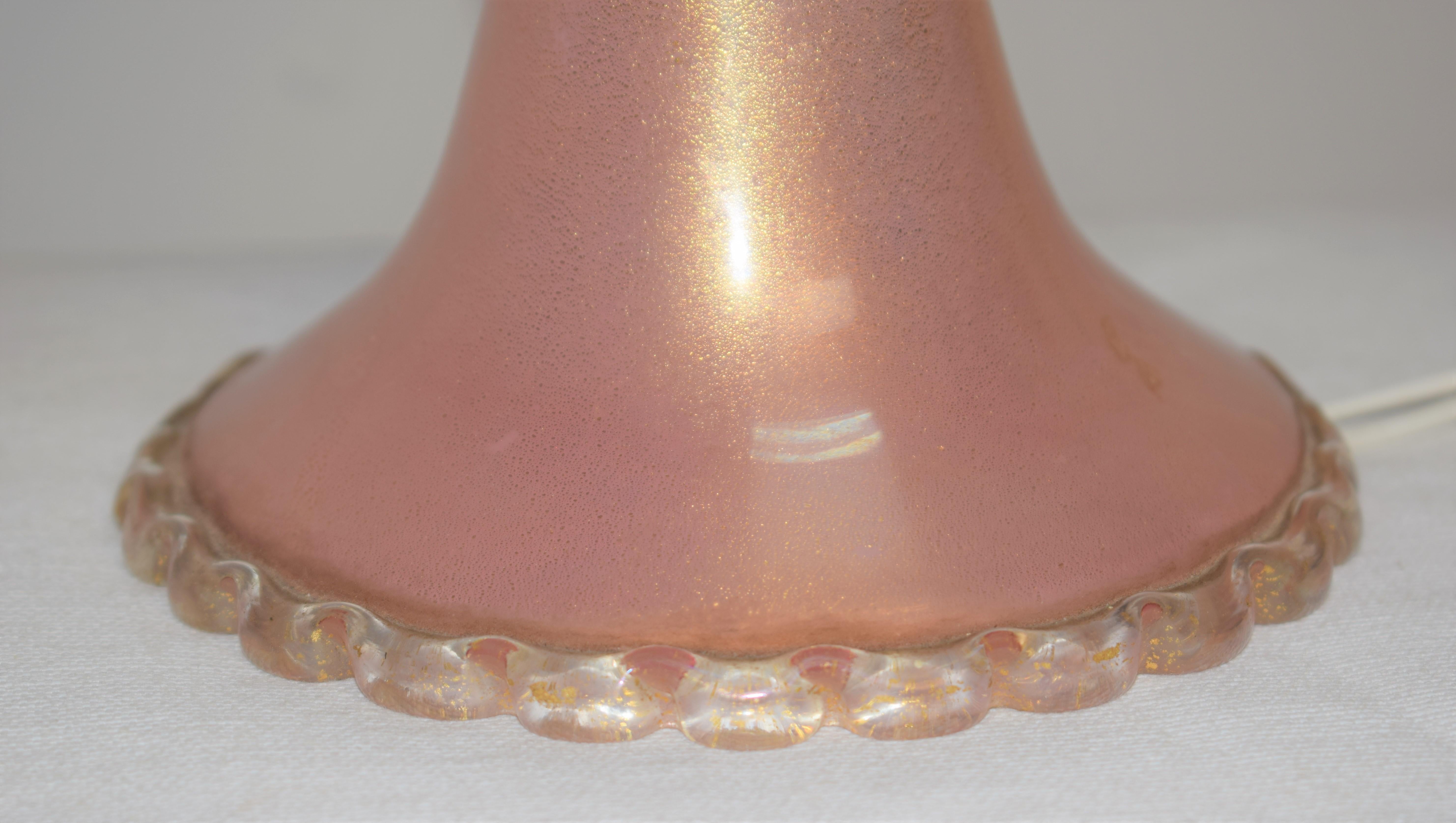 Mid-20th Century Italian table lamp by Seguso, 1940s For Sale