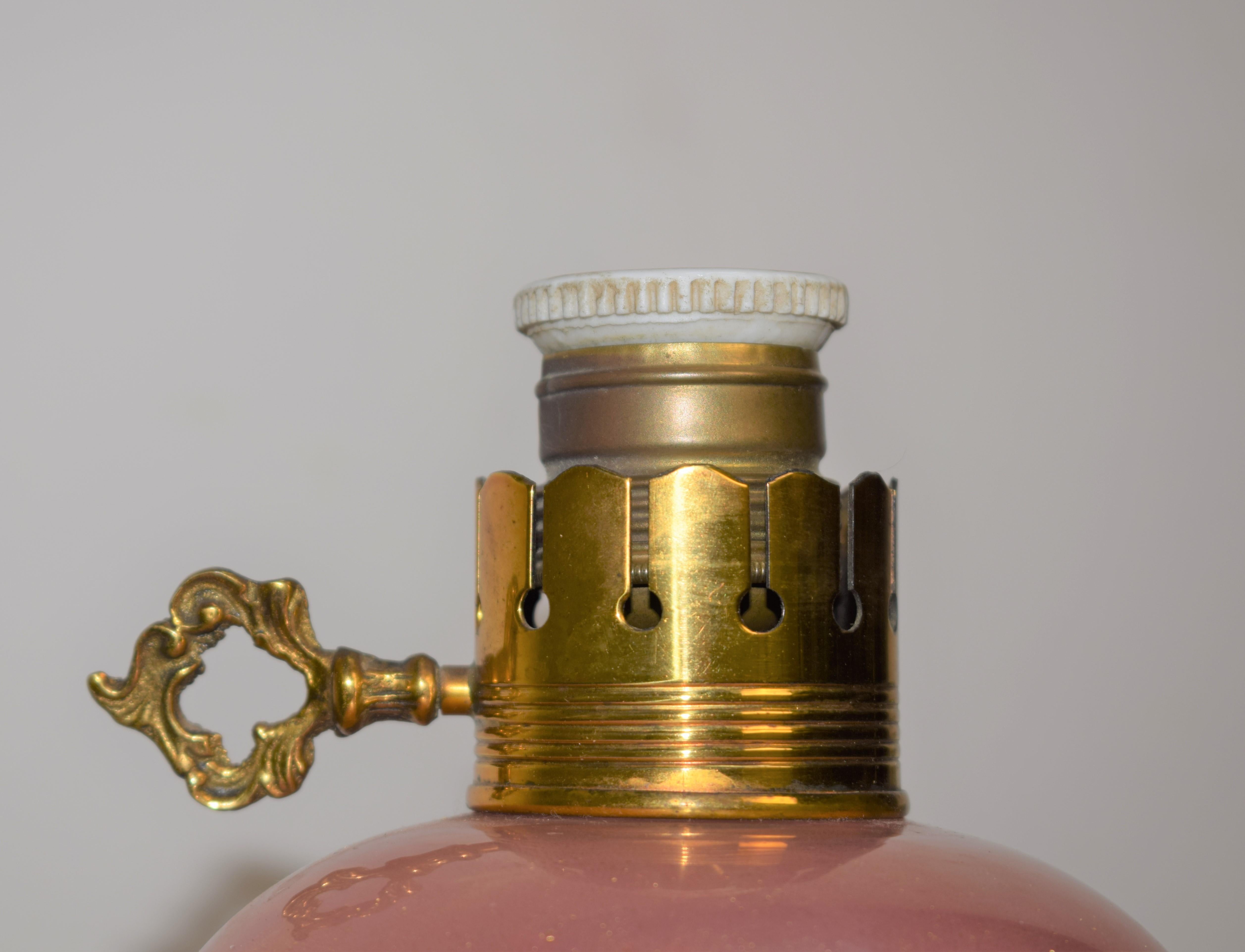 Gold Italian table lamp by Seguso, 1940s For Sale
