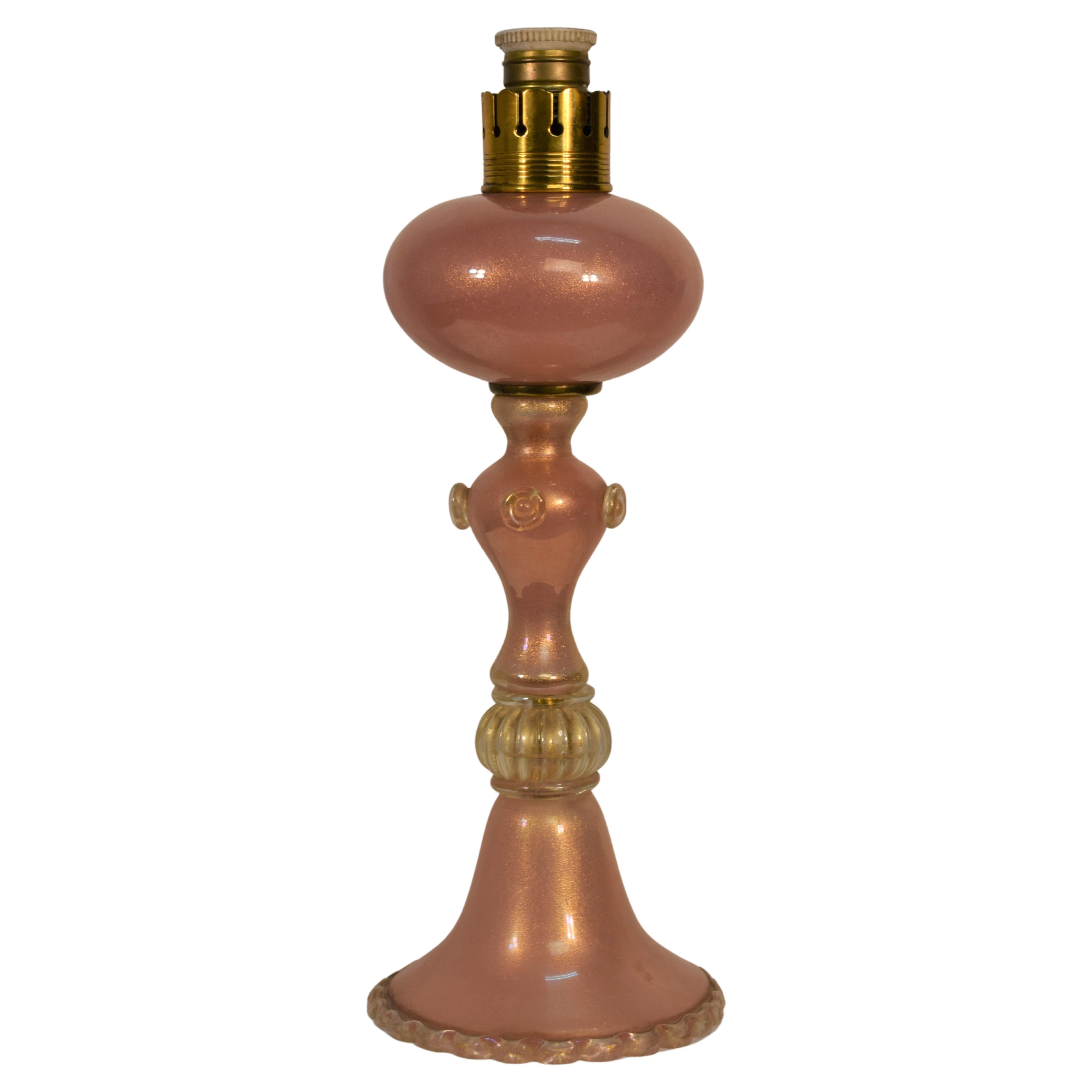 Lampe de table italienne par Seguso, années 1940