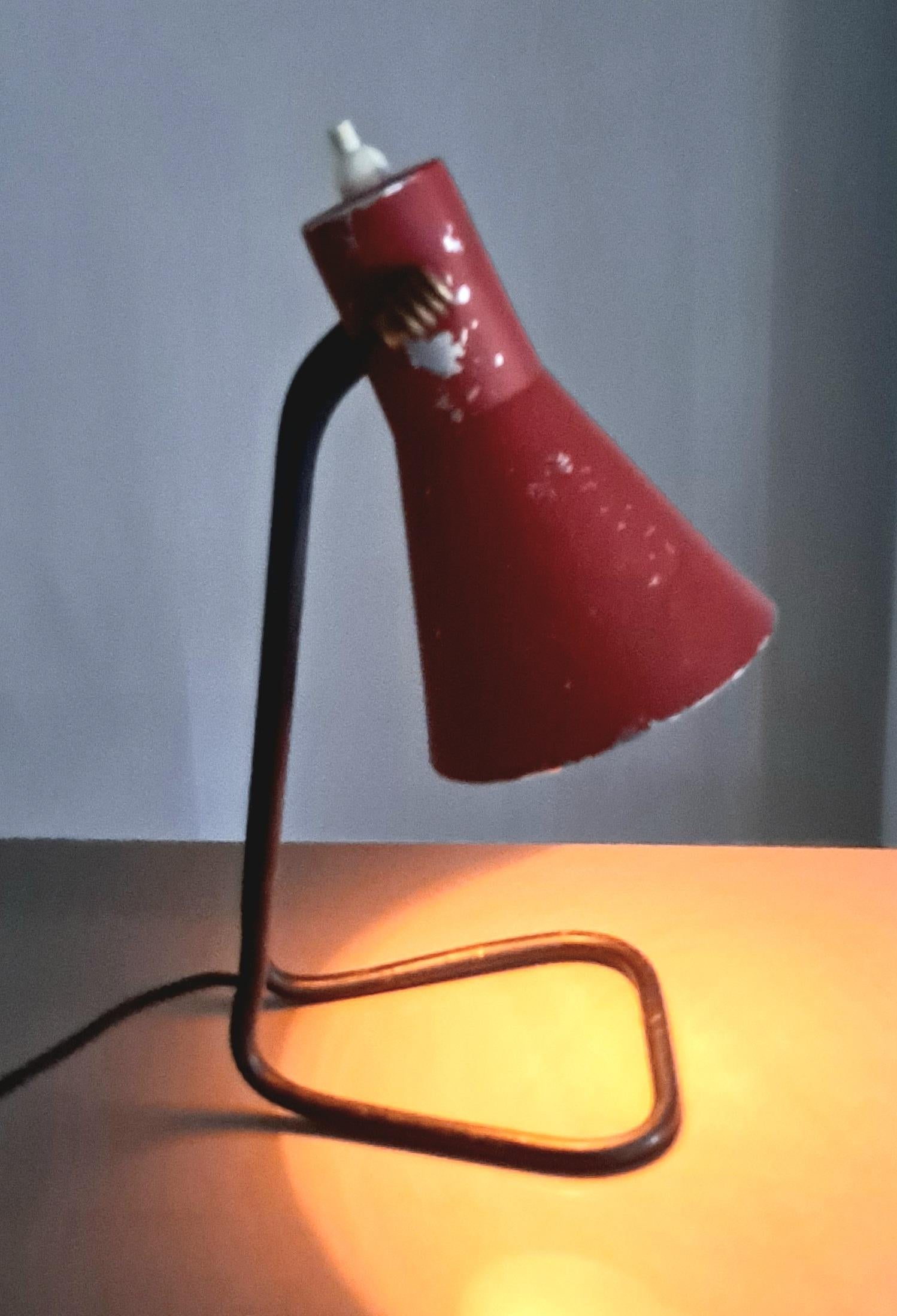 Italian Table Lamp by Stilux Milano  In Distressed Condition For Sale In Los Angeles, CA