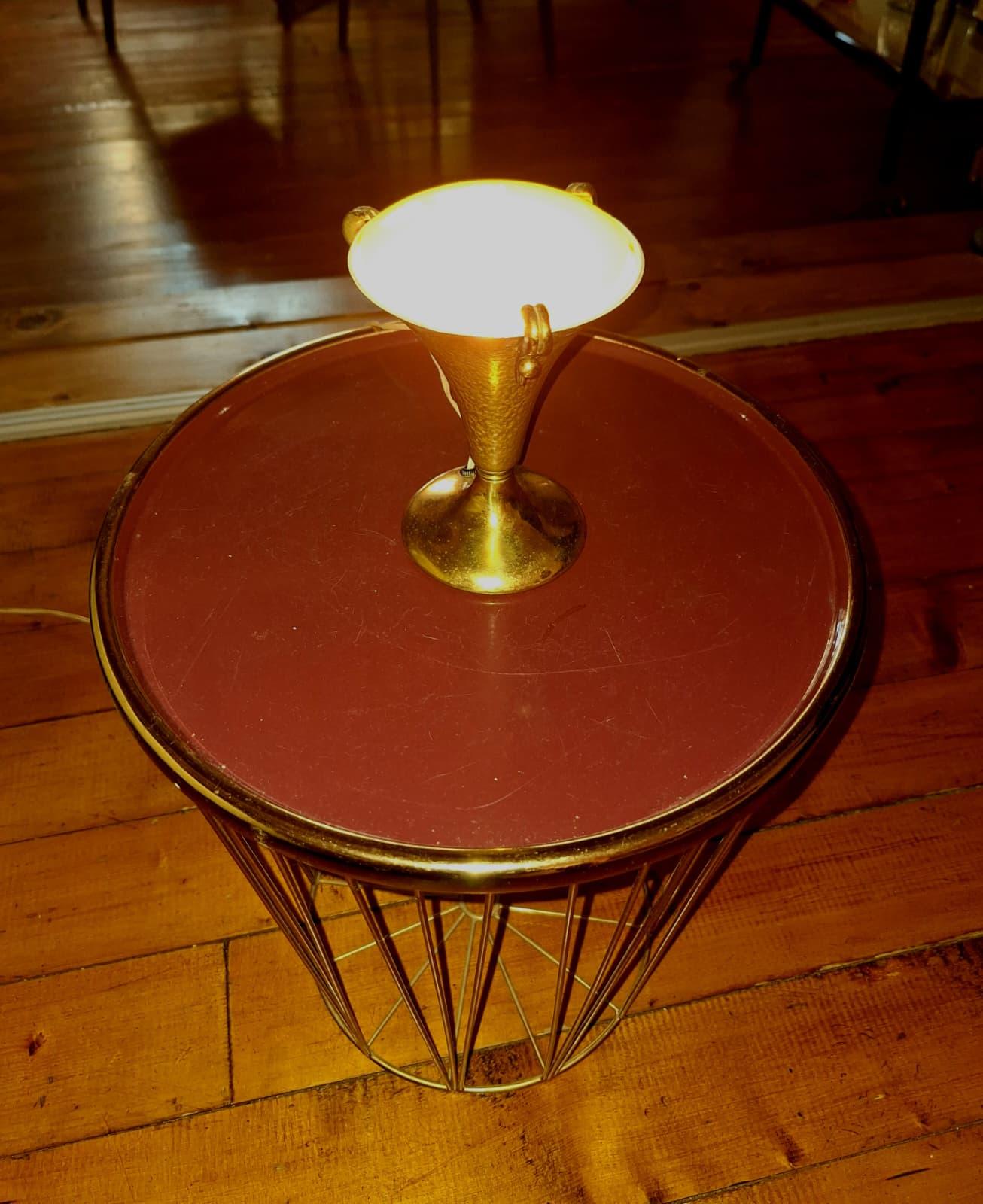Brass Italian table lamp by Stiux Milano For Sale