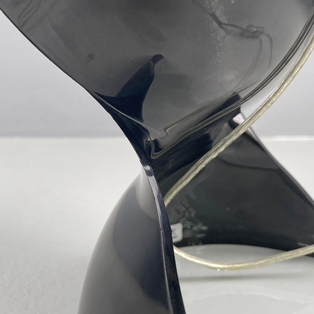 Italian table lamp Dalù in black plastic by Vico Magistretti for Artemide, 1960s 11