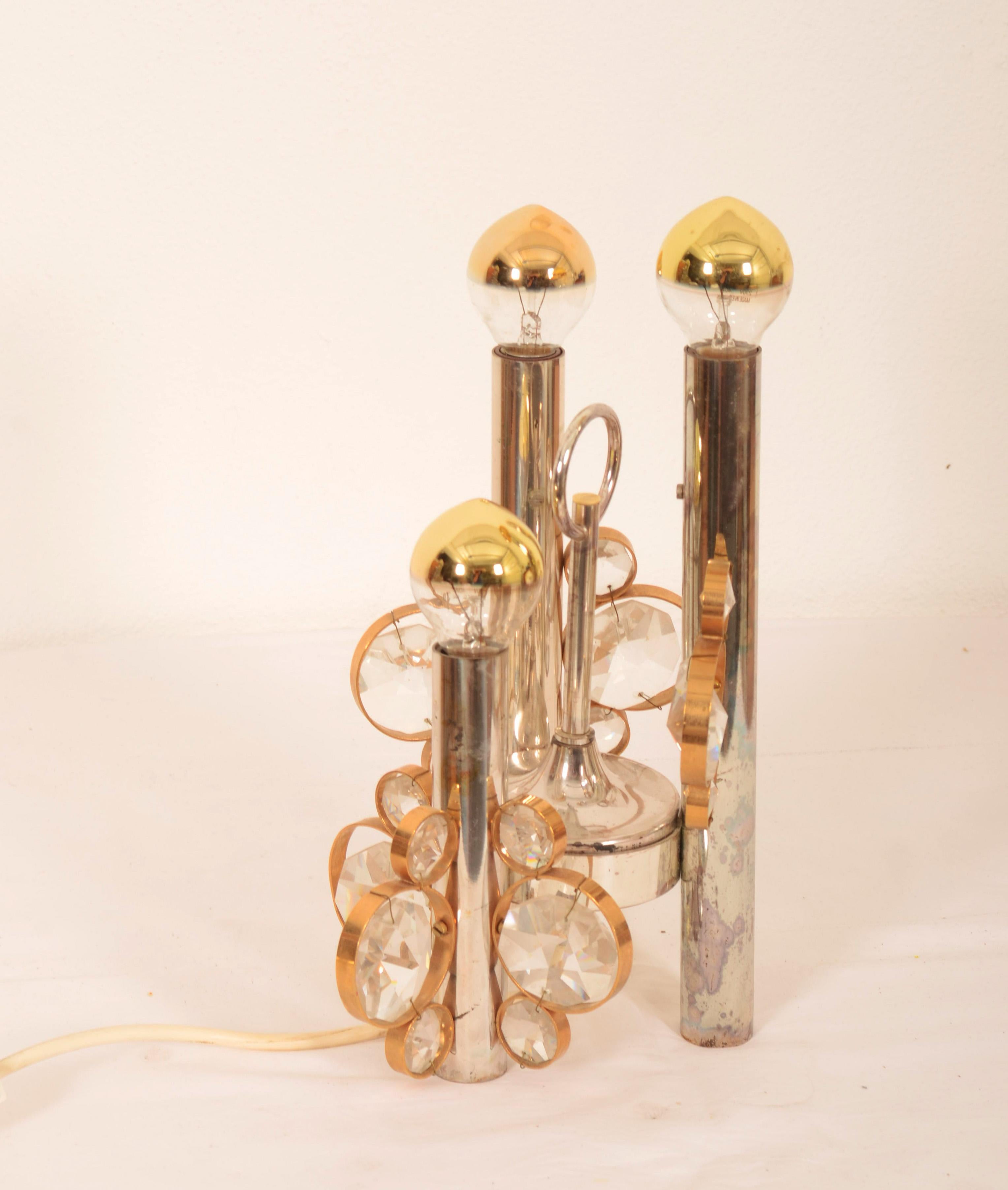 Brass Italian Table Lamp from the 1970a  For Sale