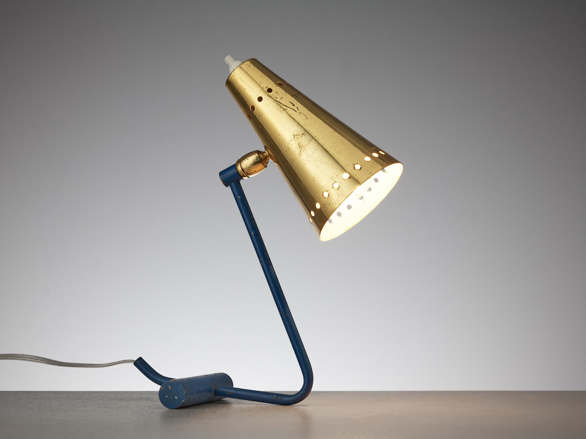 Mid-20th Century Italian Table Lamp in Brass